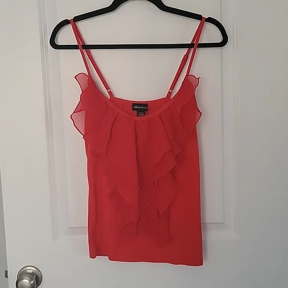 Seduction Ruffled Front Tank Top - Picture 1 of 5